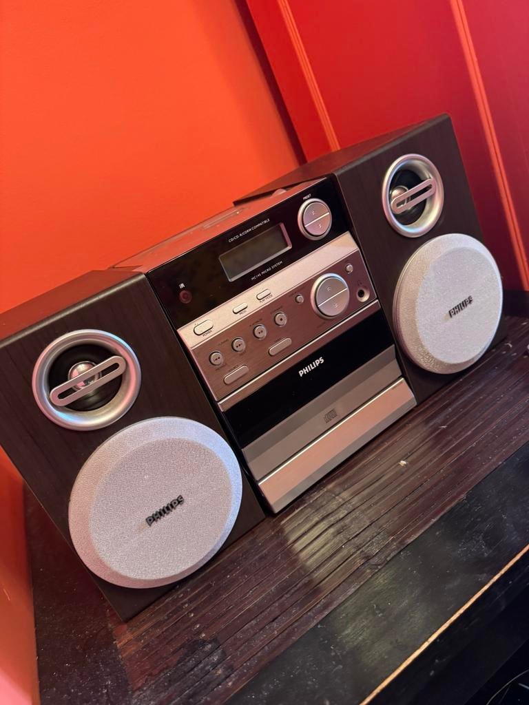Philips Micro HiFi-systeem MC145, Ophalen, Zo goed als nieuw, Cassettedeck, Philips
