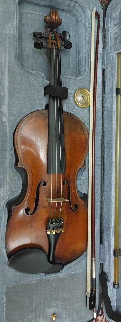Viool Etienne Drouin met strijkstok, Musique & Instruments, Instruments à cordes frottées | Violons & Altos, Utilisé, Violon, Violon 4/4