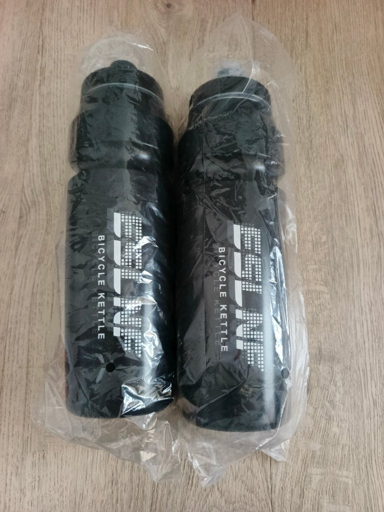 Lot de 2 gourdes de vélo ESLNF – Noires – Neuves, Enlèvement, Neuf
