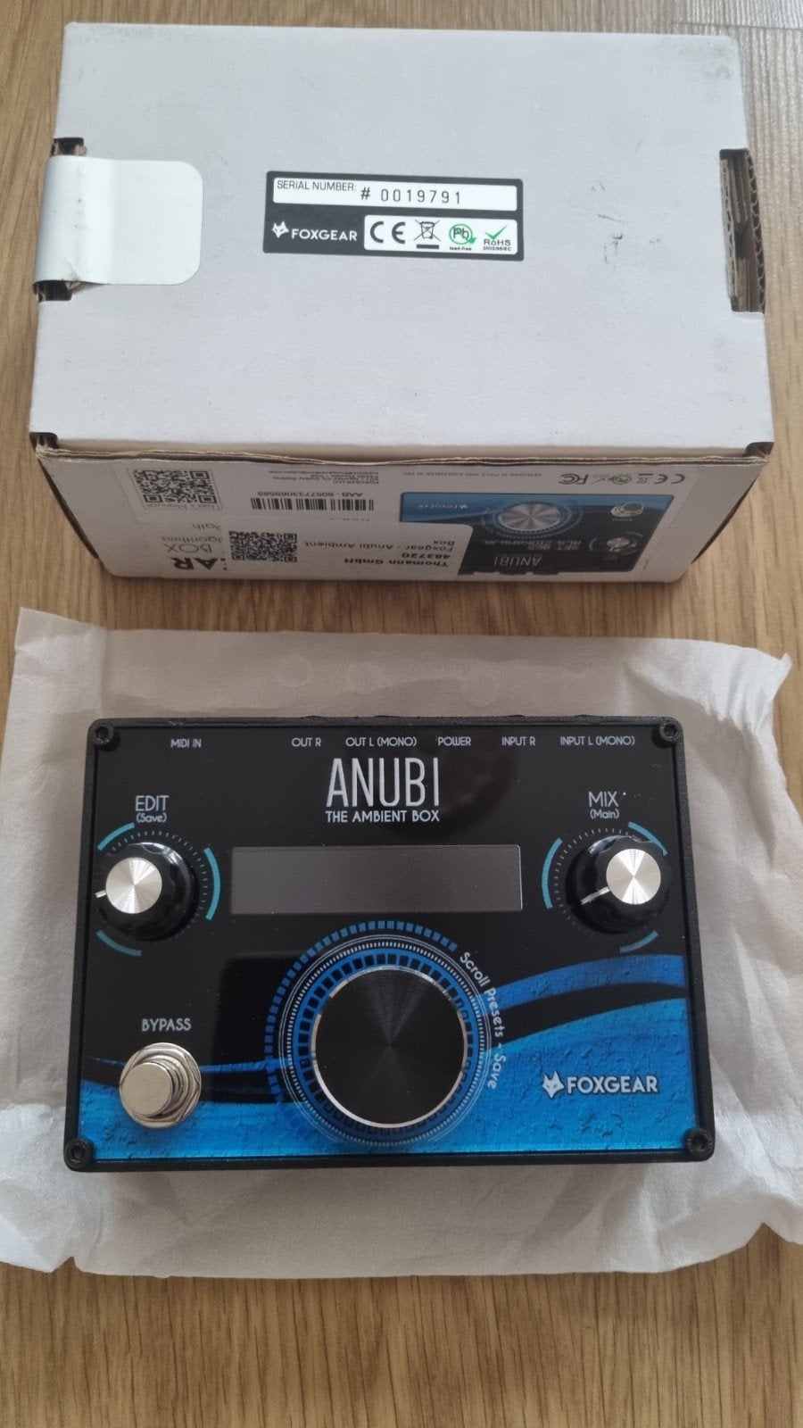 Pédale guitare Foxgear Anubi (ambient box) Neuve, Musique & Instruments, Enlèvement, Neuf