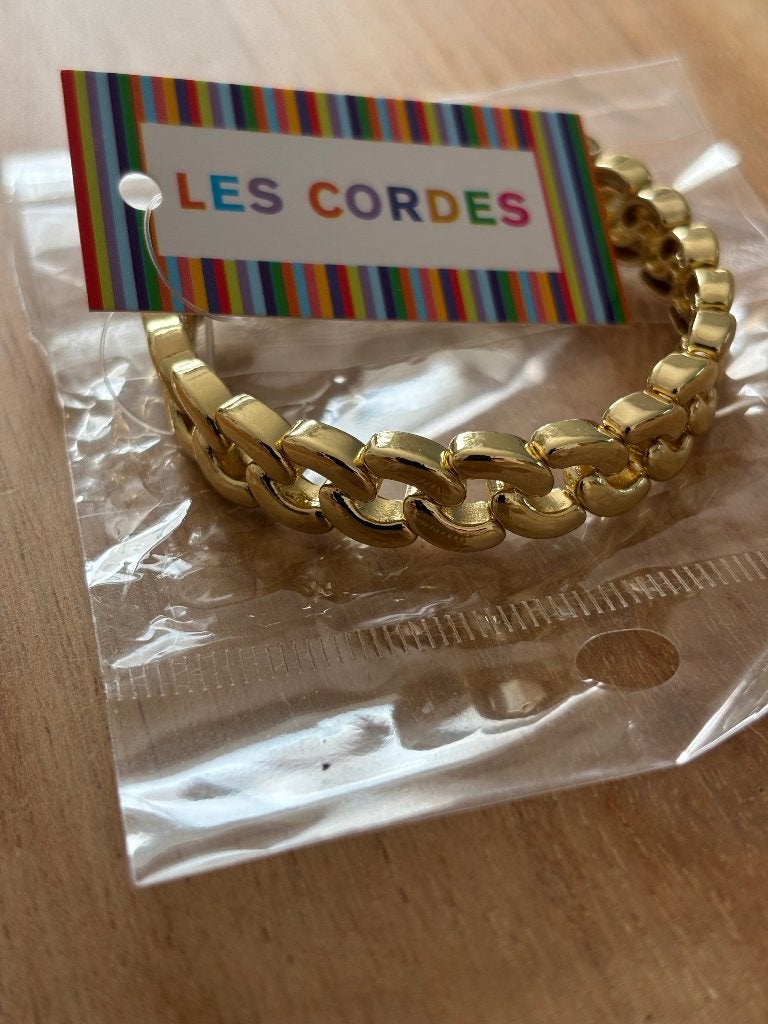 Les Cordes Armband, Handtassen en Accessoires, Ophalen of Verzenden, Nieuw, Goud, Overige materialen