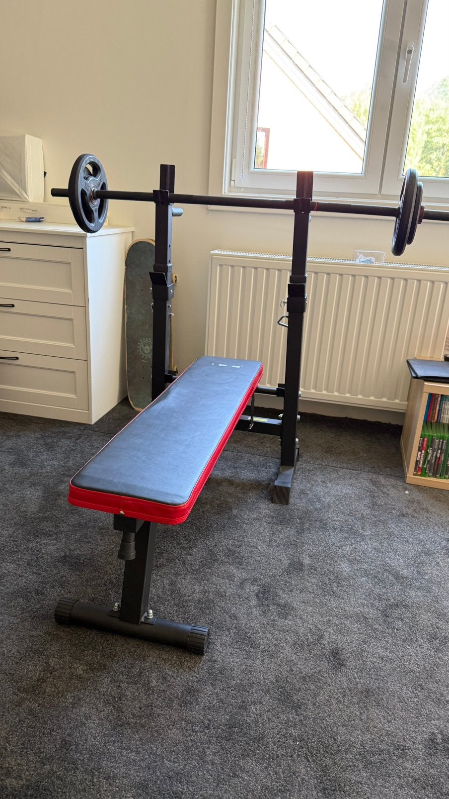 Halterbank, Sport en Fitness, Fitnessmaterialen, Ophalen, Zo goed als nieuw