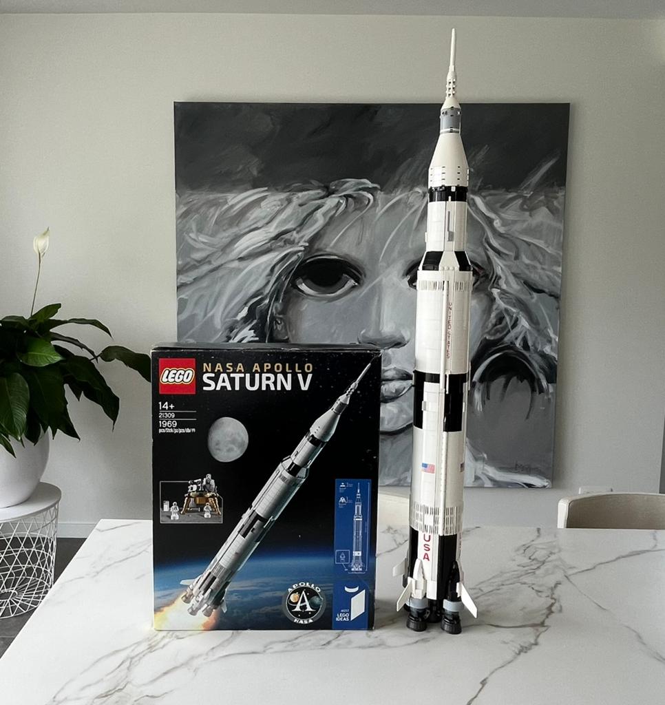 Lego nasa apollo saturn v   (21309), Kinderen en Baby's, Speelgoed | Duplo en Lego, Ophalen of Verzenden, Zo goed als nieuw, Compleet