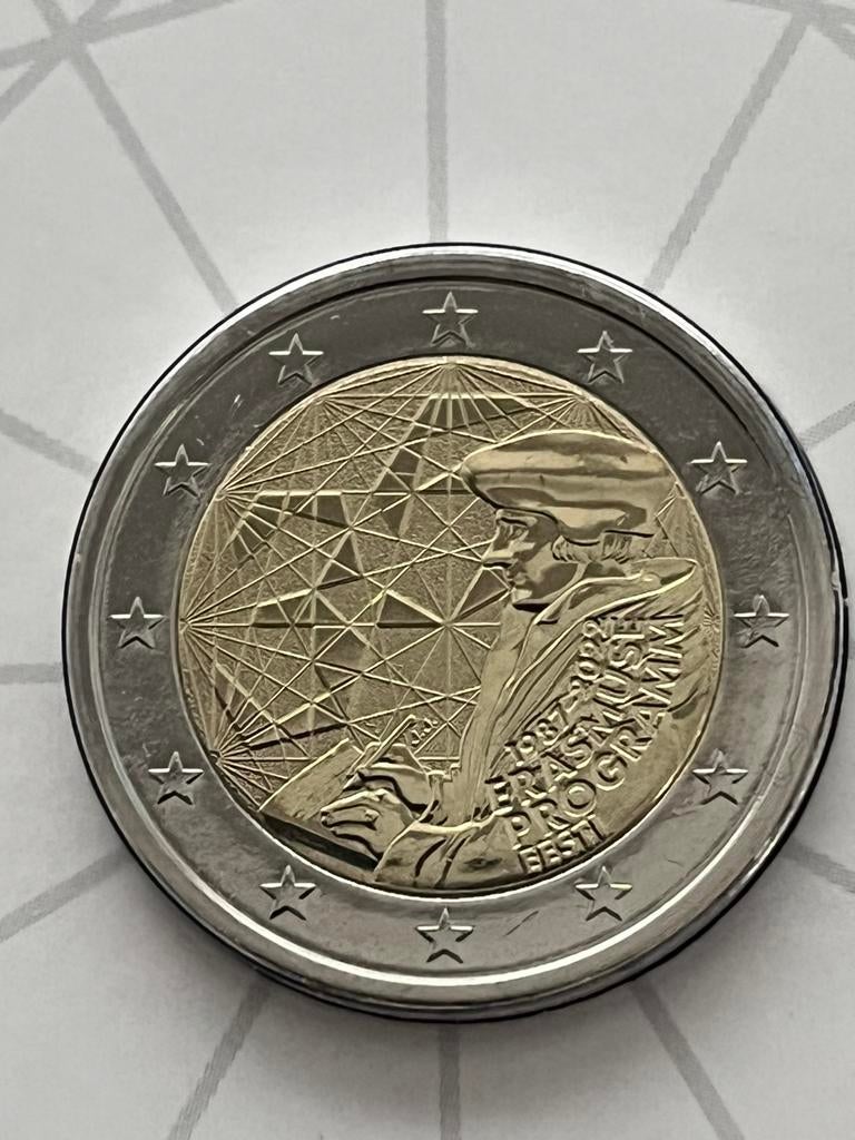 Estland 2€ Erasmus 2022 in coincard, Timbres & Monnaies, Monnaies | Europe | Monnaies euro, Enlèvement, Estonie, 2 euros, Monnaie en vrac