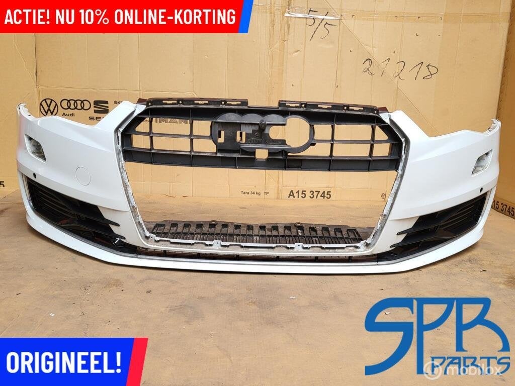 AUDI A6 4G C7 FACELIFT VOORBUMPER LS9R 4X PDC SRA BUMPER NEW, Autos : Pièces & Accessoires, Neuf, Audi, Enlèvement ou Envoi, Pare-chocs