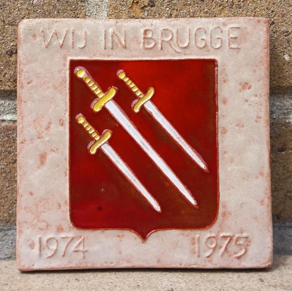 Keramiek Wij in Brugge 1974 1975 Wandkeramiek, Antiek en Kunst, Ophalen