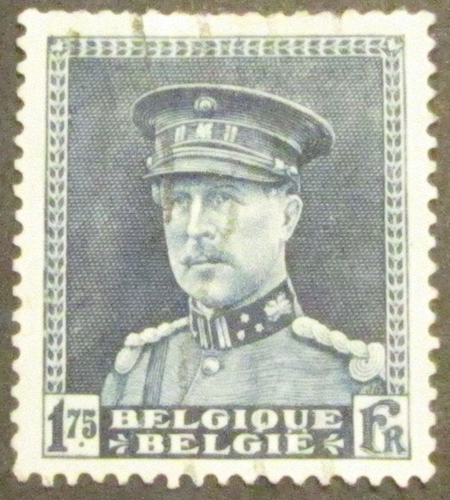 1,75 frank OBC 320 afgestempeld, Met stempel, Koninklijk huis, Frankeerzegel, Ophalen of Verzenden