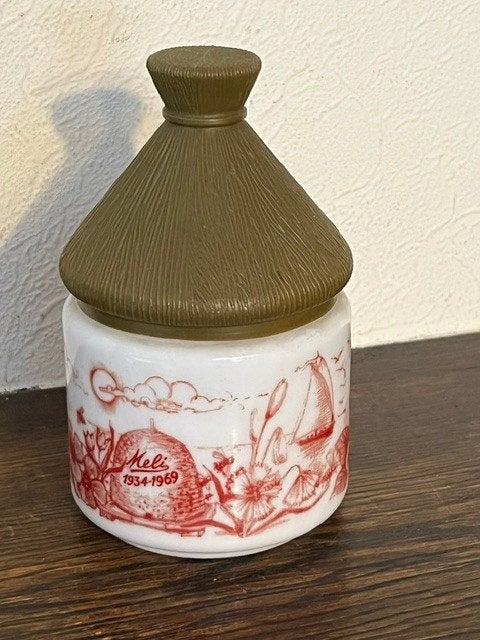Pot à miel en verre opaline, 30 ans Meli, Enlèvement