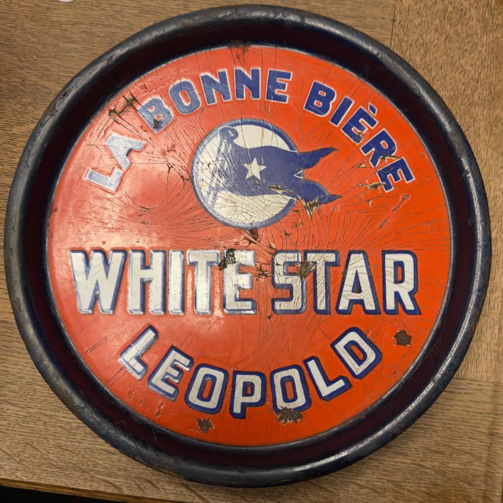 VINTAGE DIENBLAD WHITE STAR LEOPOLD, Ophalen of Verzenden, Gebruikt, Overige typen
