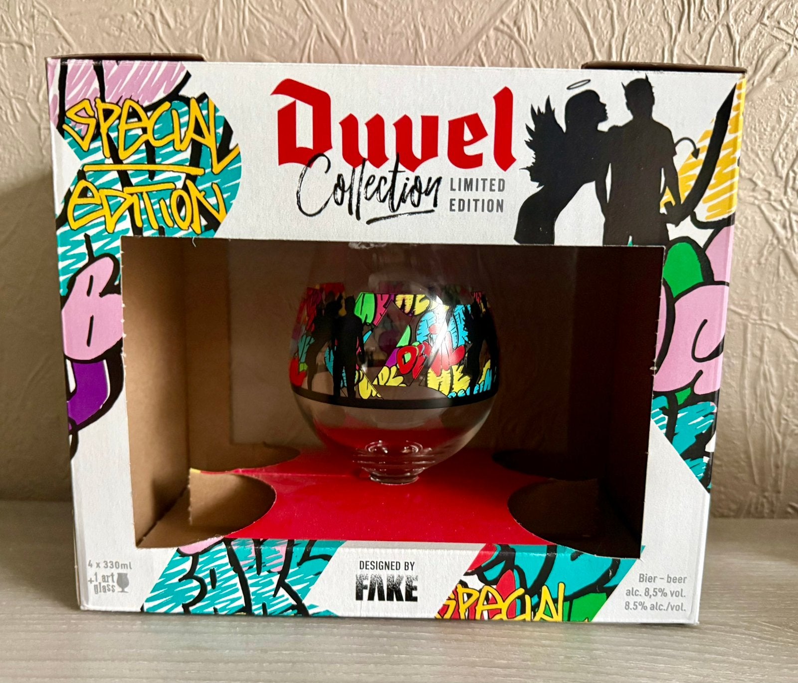 Duvel - glas - I am Fake (Usa-versie), Ophalen, Zo goed als nieuw, Glas of Glazen, Duvel