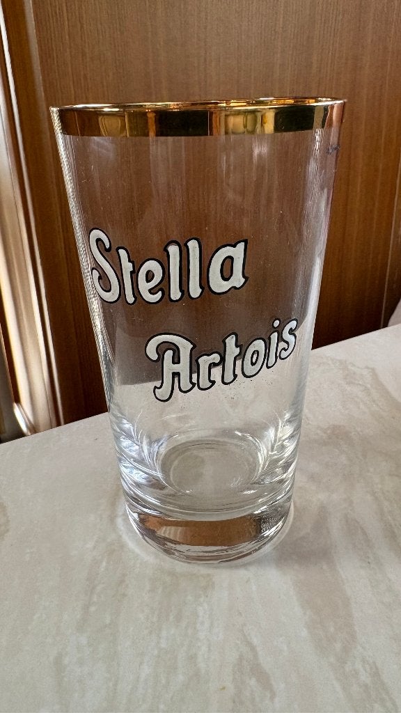 Verre à bière 33 cl en émail Stella Artois, Collections, Enlèvement ou Envoi, Neuf, Verre ou Verres, Stella Artois