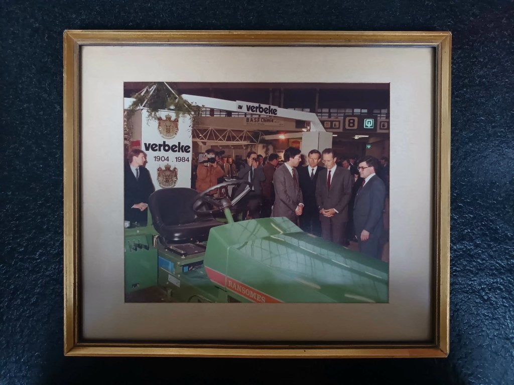 Koning Boudewijn - Tuinbouwbeurs Heizel (jaren 80), Verzenden, Zo goed als nieuw, Kaart, Foto of Prent