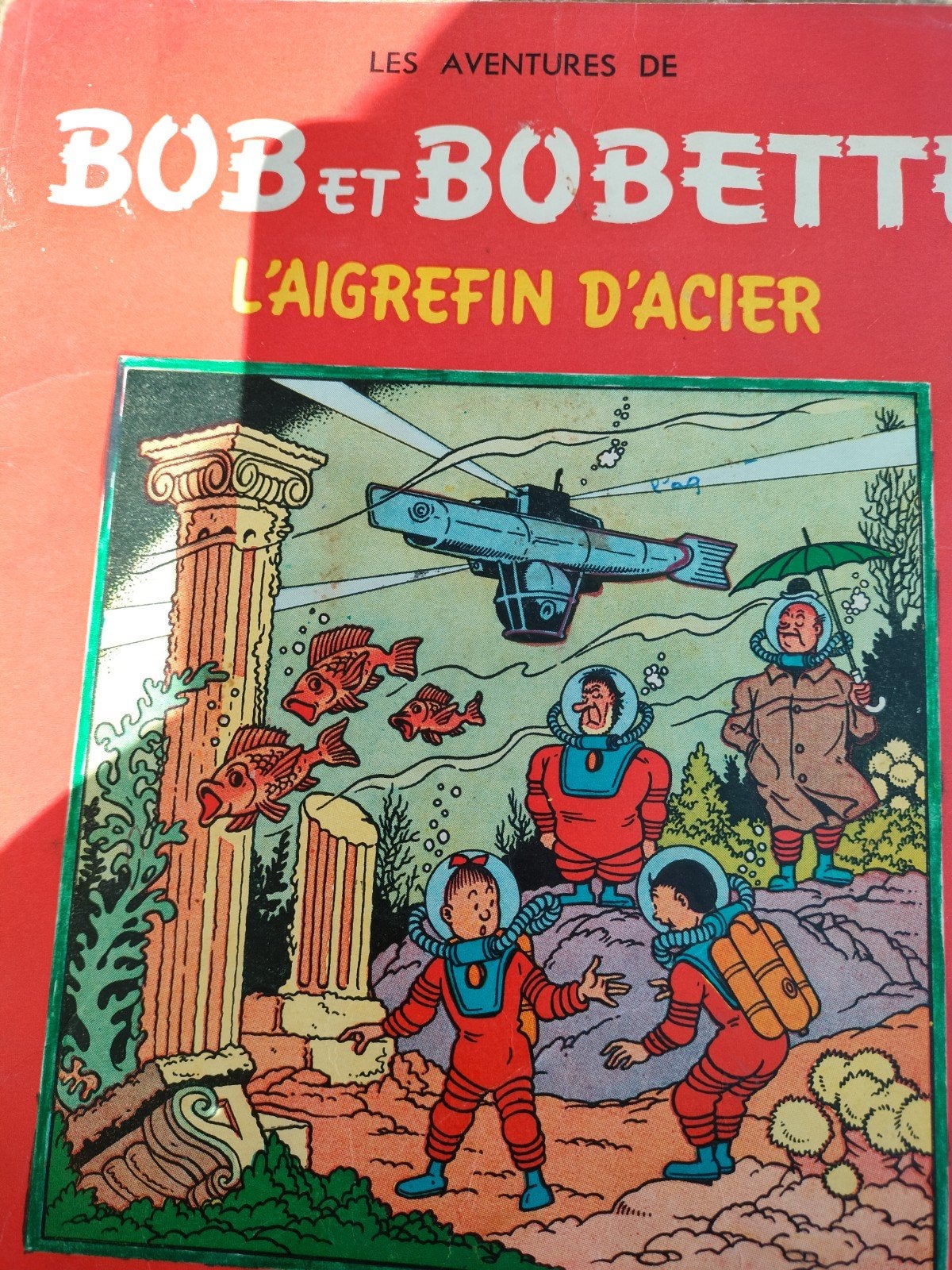 Bob et Bobette 16C L'aigrefin d'acier Réédition 1964, Livres, Enlèvement ou Envoi, Willy Vandersteen, Une BD, Utilisé