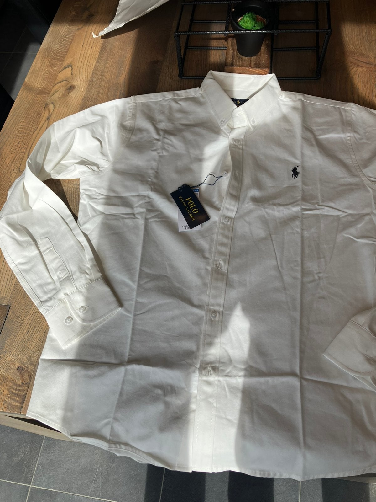 Wit overhemd nieuw Ralph lauren, Ophalen of Verzenden, Nieuw, Wit, Halswijdte 43/44 (XL)
