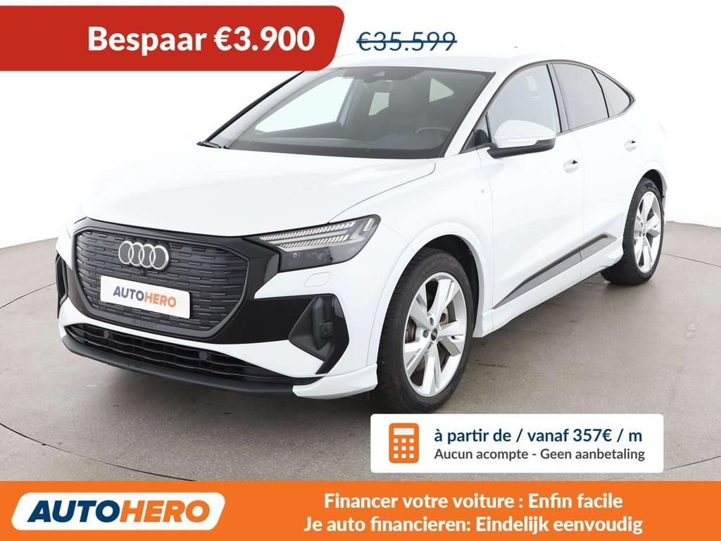 Audi Q4 e-tron 40 e-tron (bj 2023, automaat), Auto's, Automaat, Achterwielaandrijving, Gebruikt, Zwart