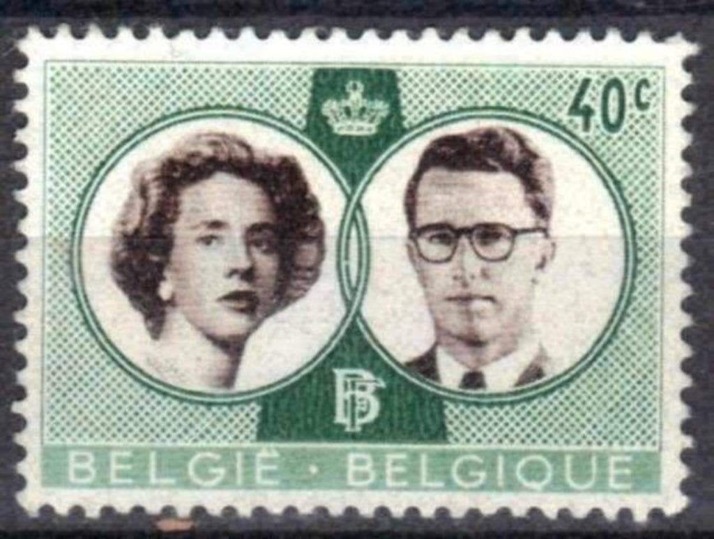 Belgie 1960 - Yvert/OBP 1169 - Boudewijn en Fabiola (ZG), Postzegels en Munten, Verzenden, Postfris, Zonder gom, Koninklijk huis