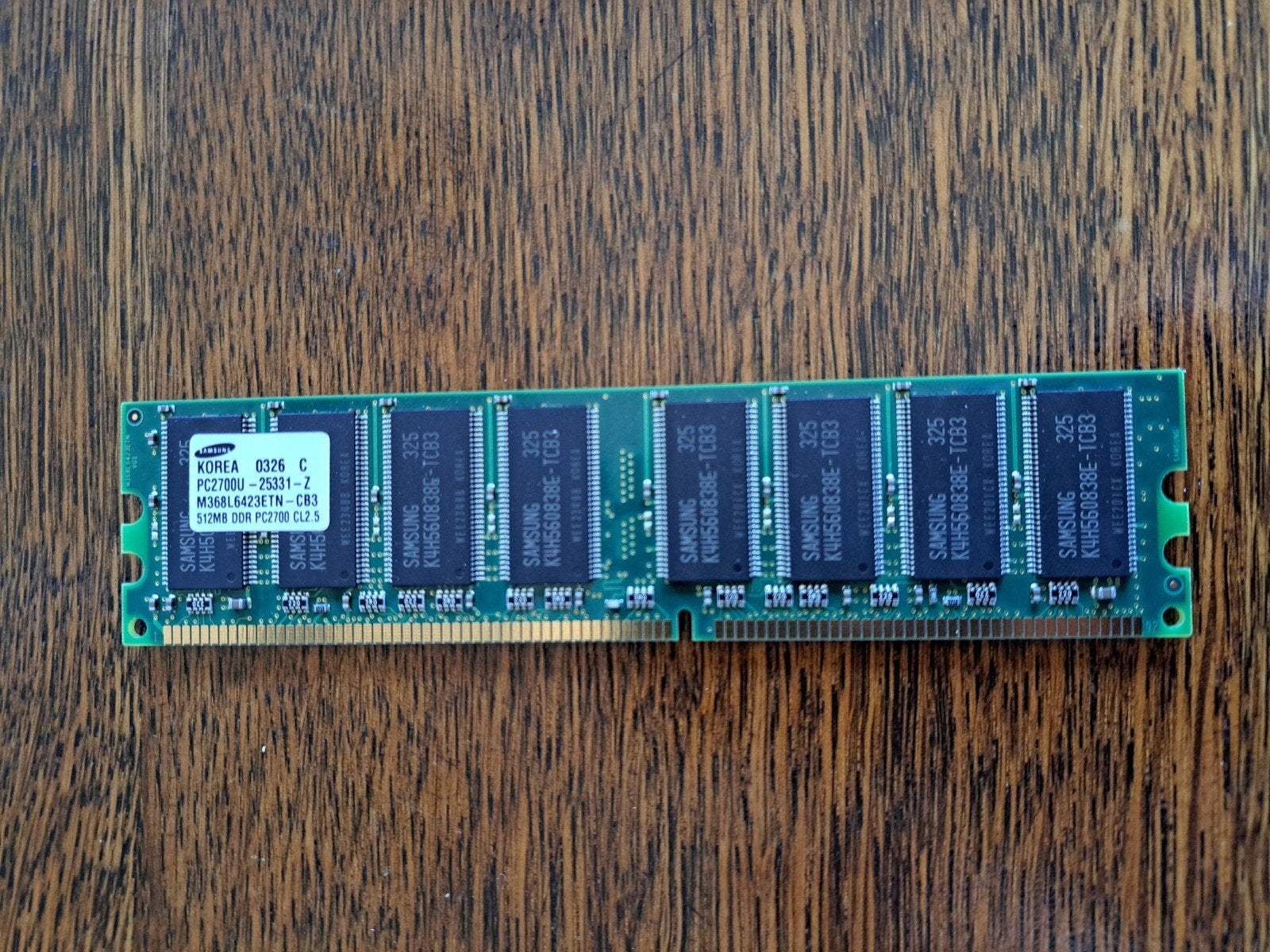 Mémoire Samsung DDR PC2700 CL2.5 de 512 Mo, Informatique & Logiciels, Neuf, Enlèvement ou Envoi, DDR, 1 GB ou moins