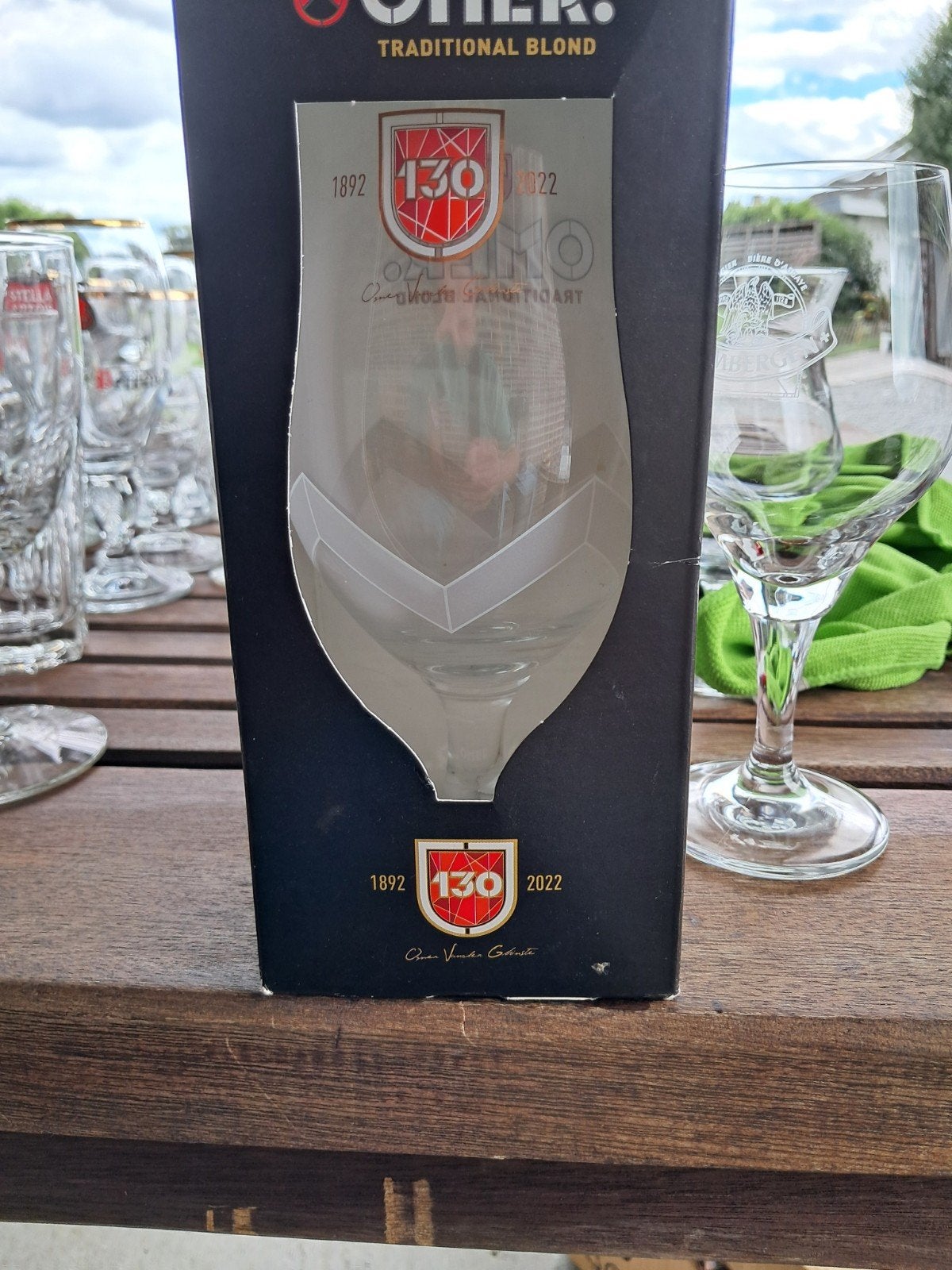 Omer, Verzamelen, Glas en Drinkglazen, Ophalen of Verzenden, Bierglas