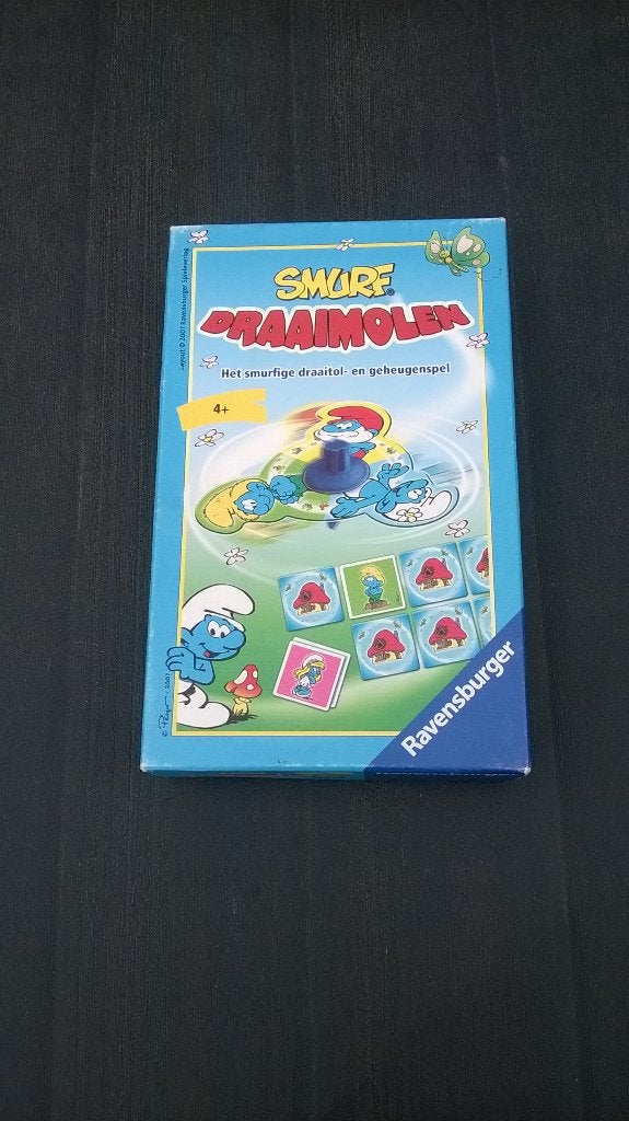 Les Schtroumpfs – Jeu tourniquet, Collections, Schtroumpfs, Enlèvement ou Envoi, Utilisé, Différents Schtroumpfs, Ustensile