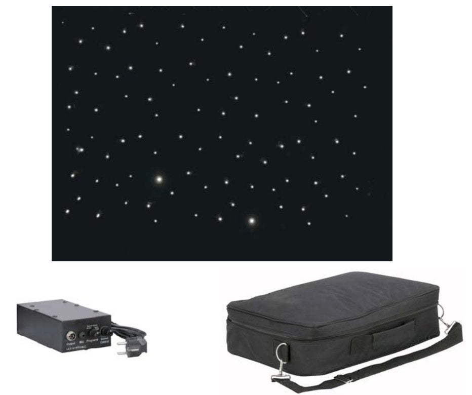 Showtec led theaterdoek 6m x 3m, Enlèvement, Comme neuf, Commande sonore