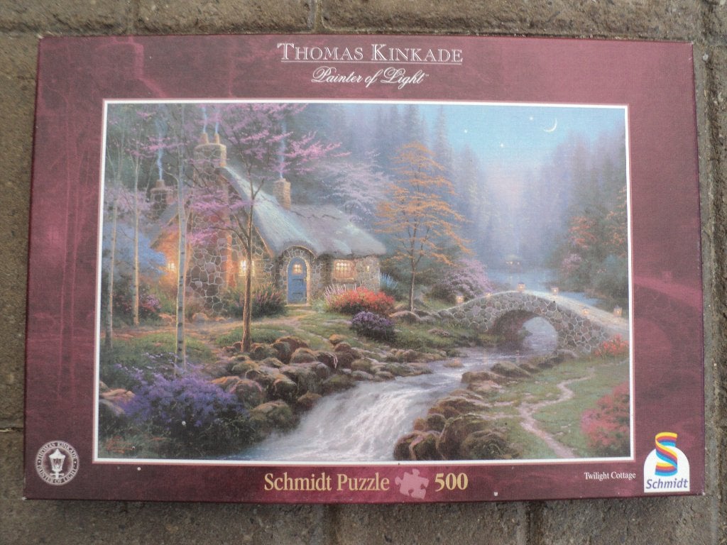 Thomas Kinkade--500 stukjes -- Schmidt puzzels, Enlèvement ou Envoi, 500 à 1500 pièces, Utilisé, Puzzle