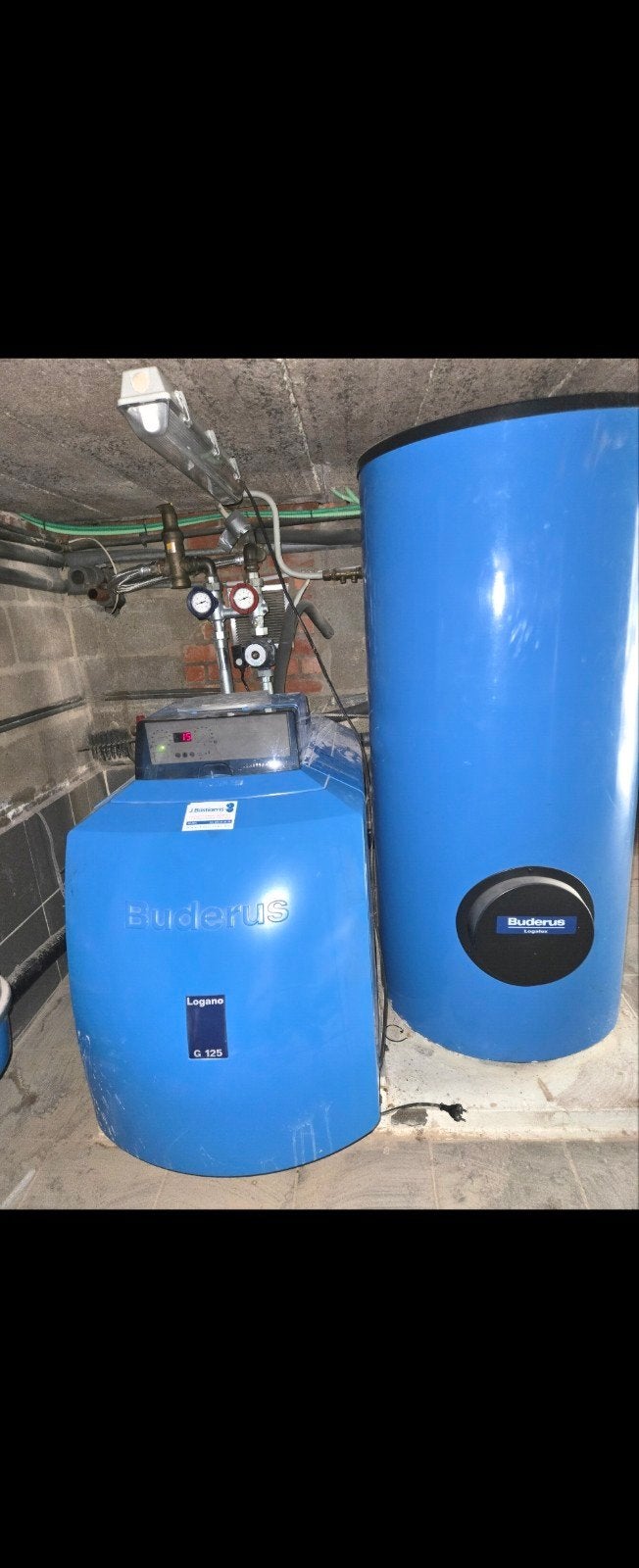 Buderus olieketel + zonneboiler 300 liter, Ophalen