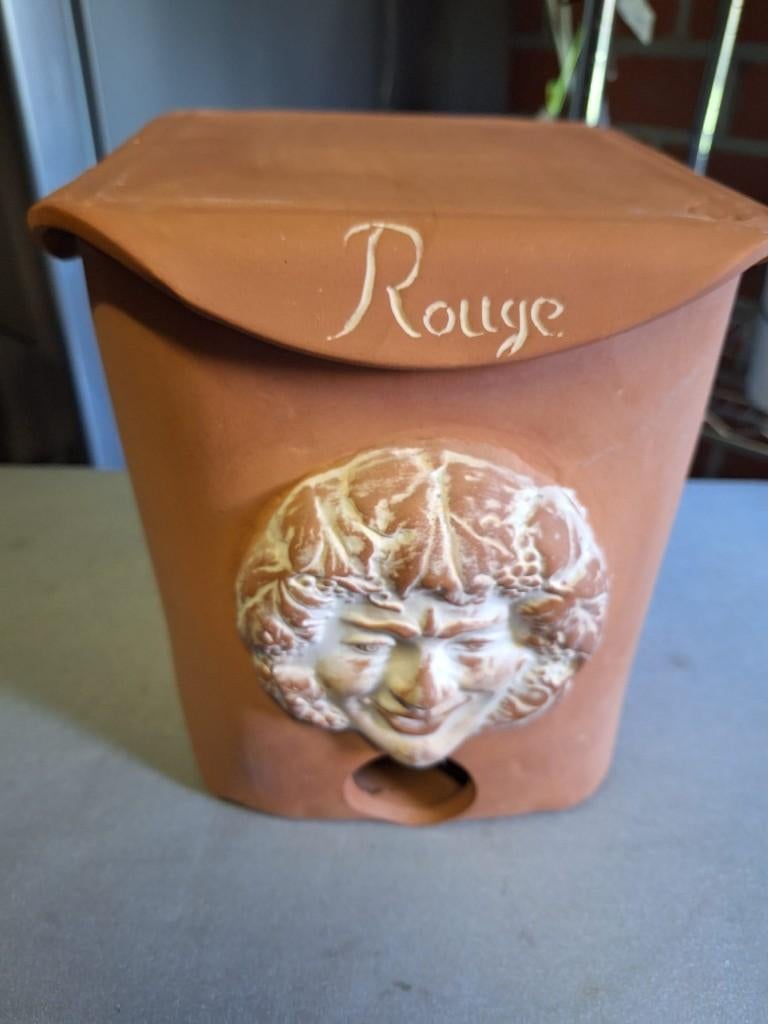 Terracotta wijnkoeler (bag-in-box bib), Collections, Vins, Comme neuf, Enlèvement
