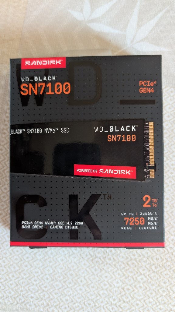 WD_BLACK SN7100 2 TB, Computers en Software, Harde schijven, Intern, SSD, Nieuw, Laptop