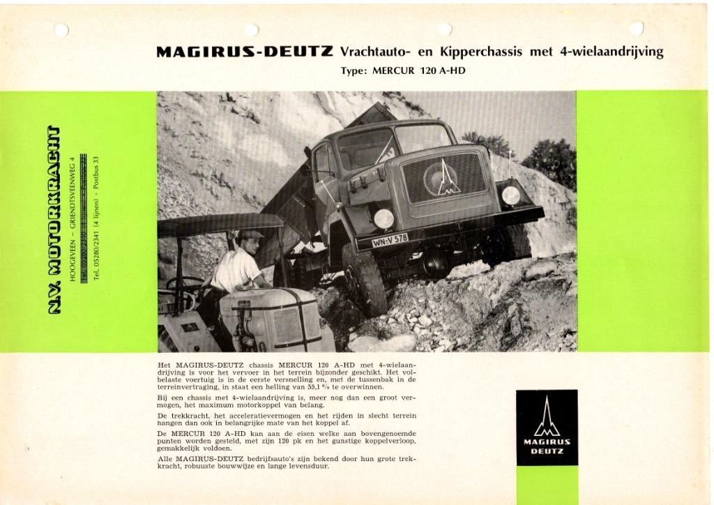Magirus-Deutz brochures 130+ originele folders, Envoi