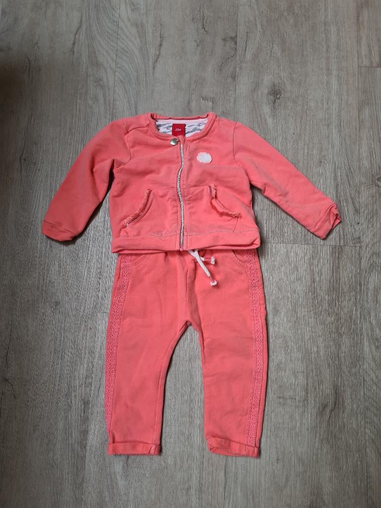Jogging 2 pièces : rose, (S'Oliver) Taille 80., Enlèvement ou Envoi, Ensemble, Comme neuf, Fille