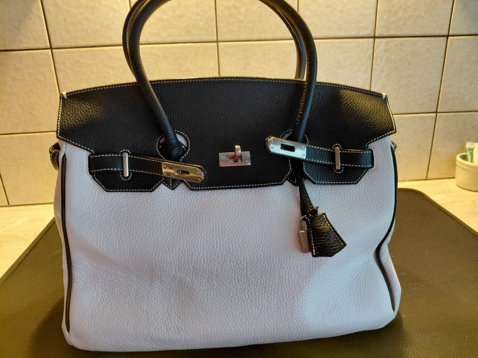 Handtas, Handtassen en Accessoires, Tassen | Damestassen, Ophalen, Wit, Handtas