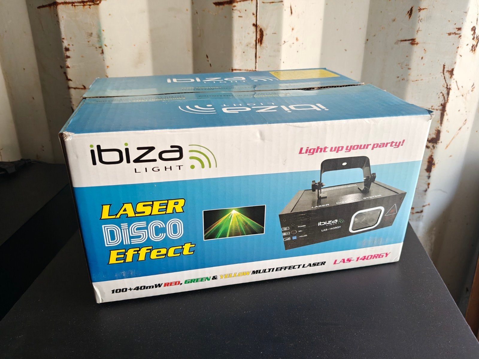 laser Ibiza LAS-140RGY, Ophalen of Verzenden, Zo goed als nieuw, Laser, Geluidgestuurd