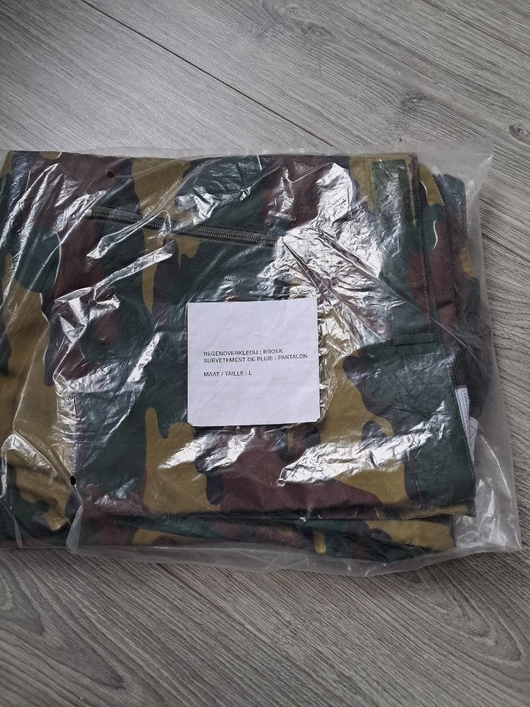 Regenoverkledij broek Camouflage, Ophalen, Landmacht, Kleding of Schoenen
