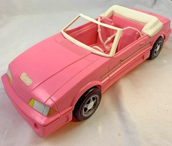 Mattel Barbie Ford Mustang Cabriolet 1993 Vintage Auto 65032, Verzenden, Zo goed als nieuw, Barbie