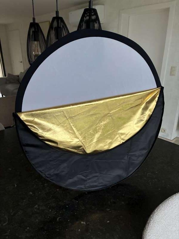 Lichtreflector 80 cm, 5-in-1 opvouwbare in tas., Ophalen of Verzenden, Zo goed als nieuw, Diffuser