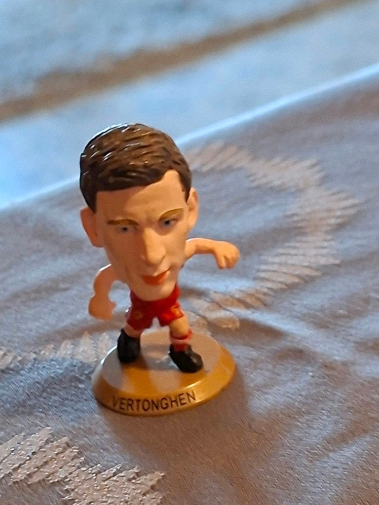 SoccerStarz-verzamelfiguurtje : Jan Vertonghen/Rode Duivels, Ophalen of Verzenden, Zo goed als nieuw, Beeldje of Poppetje