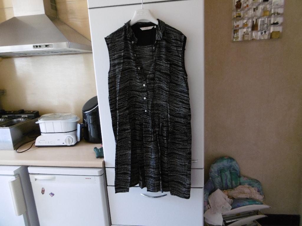 kledij dames, kleed wit/zwart, "numph" 38, Maat 38/40 (M), Zwart, Ophalen of Verzenden, Zo goed als nieuw