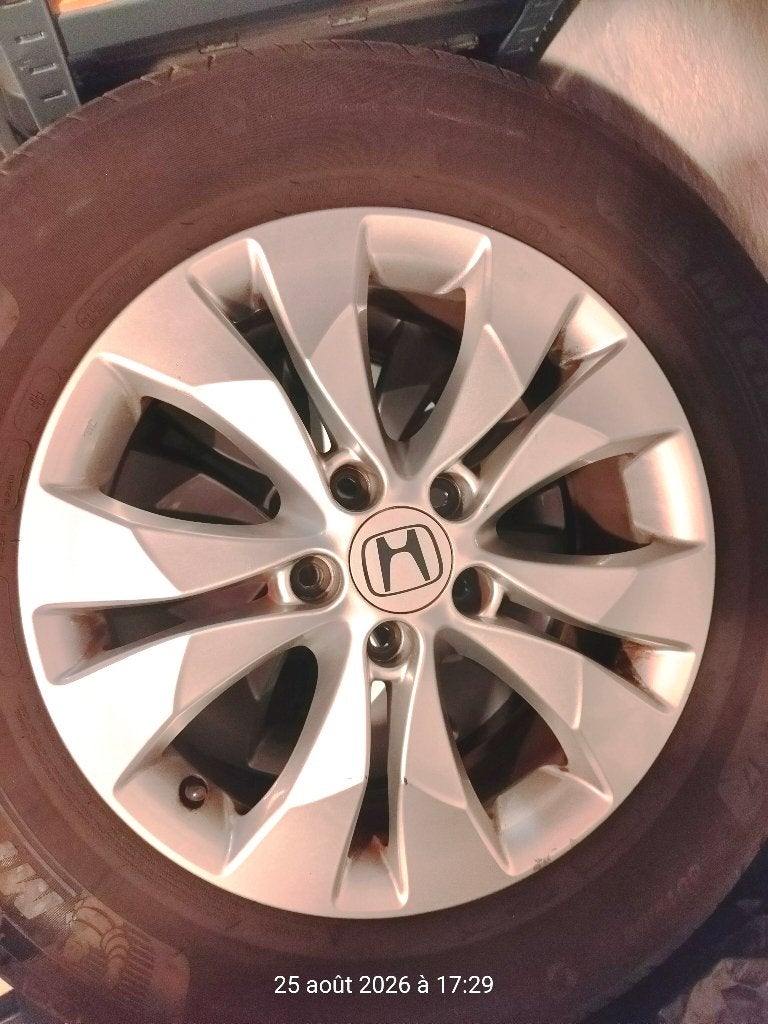4 Jantes Honda 17", Véhicule de tourisme, Pneus été, 17 pouces, Enlèvement