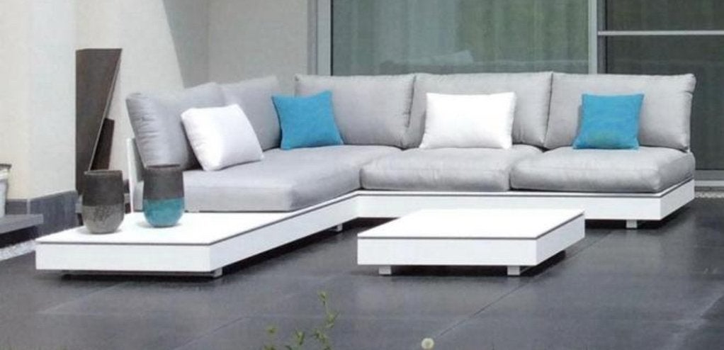 Luxe loungeset Viteo, Tuin en Terras, Ophalen, 5 zitplaatsen, Bank, Zo goed als nieuw