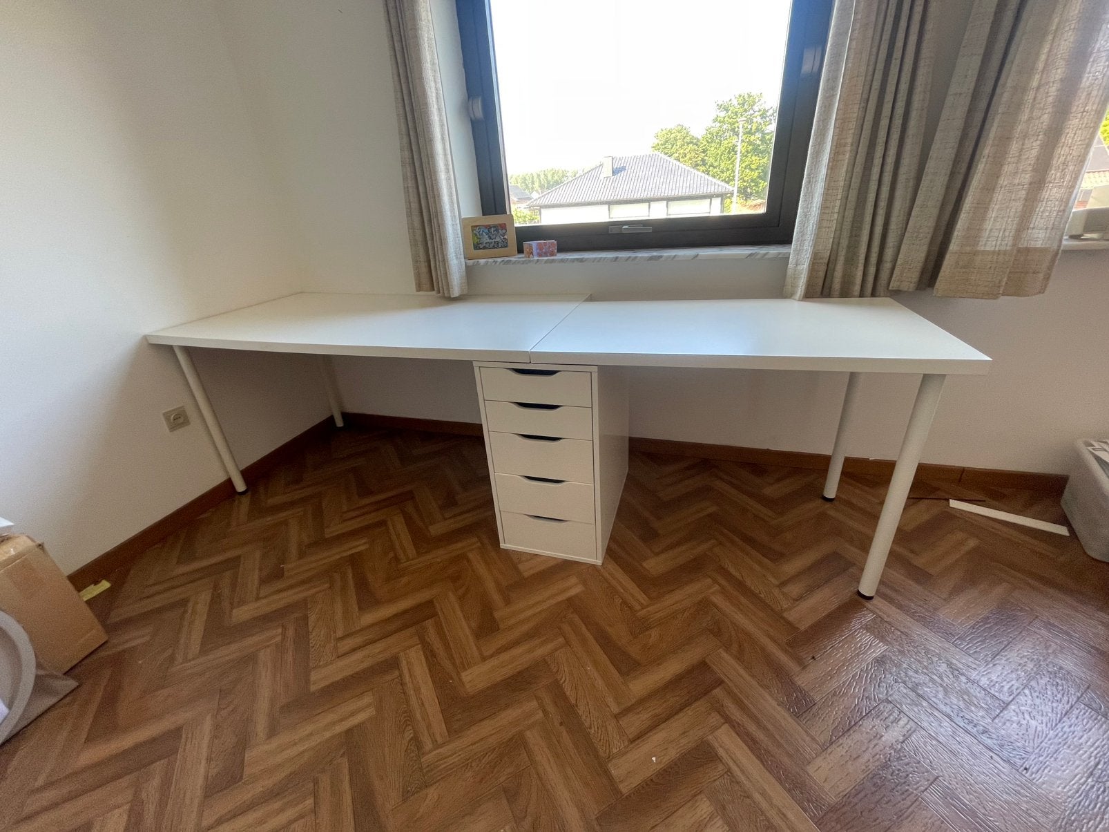 Ikea bureau met ladeblok ALEX, Huis en Inrichting, Met lades, IKEA, Wit, Ophalen