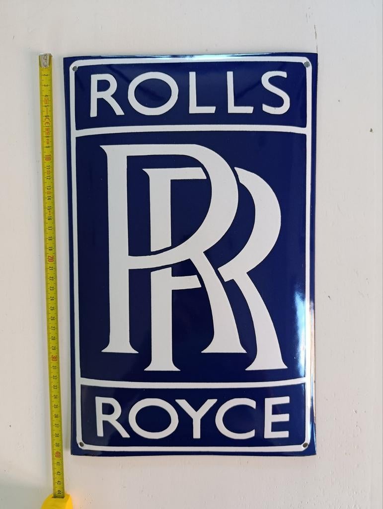 Plaque Rolls Royce émaillée, Enlèvement