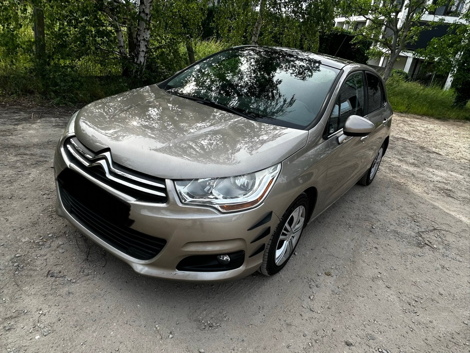 Citroën C4 1.4i benzine airco 87.000km gekeurd voor verkoop, Auto's, Citroën, Euro 5, 4 cilinders, Bruin, 1394 cc