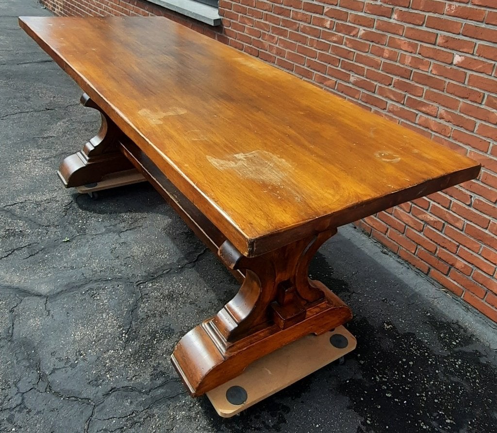 Table de monastère ancienne en merisier 220 X 80, Maison & Meubles, Cerisier, Enlèvement, Utilisé, 50 à 100 cm