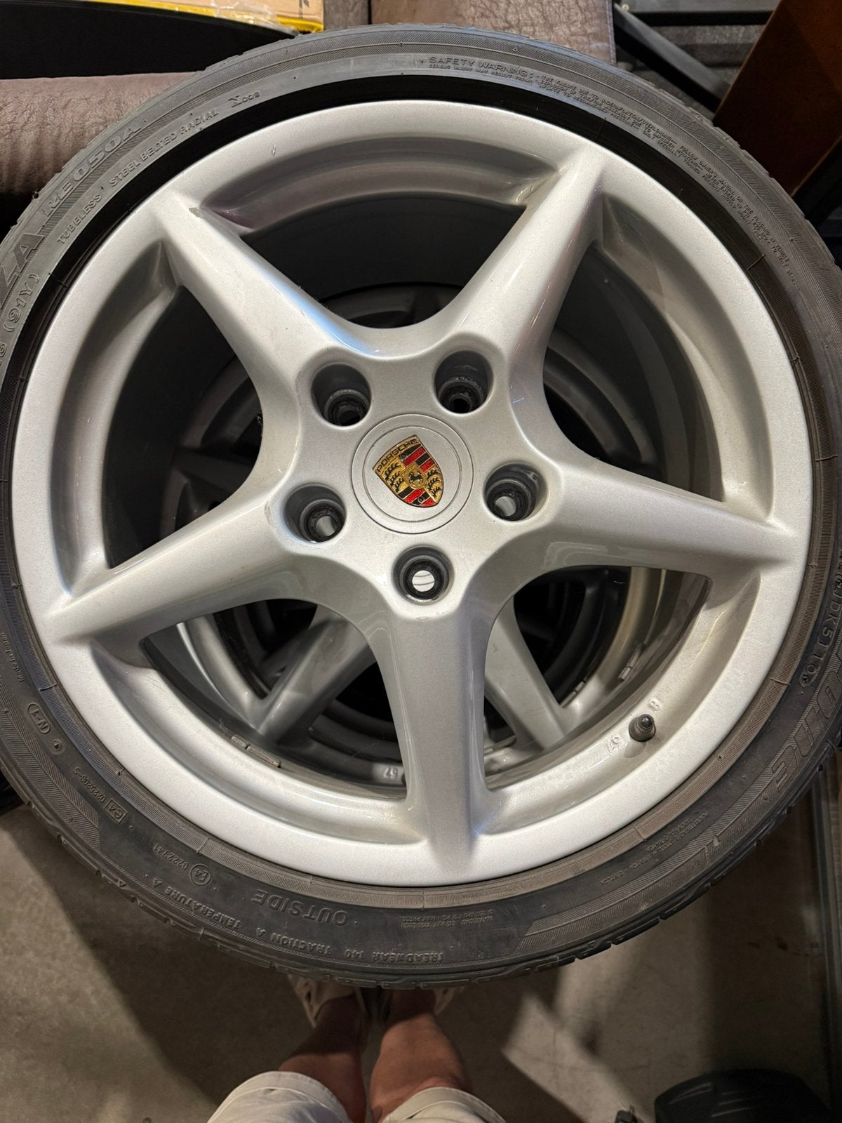 Jantes d'origine Porsche 997 avec pneus, Enlèvement, Pneus été, Pneus et Jantes