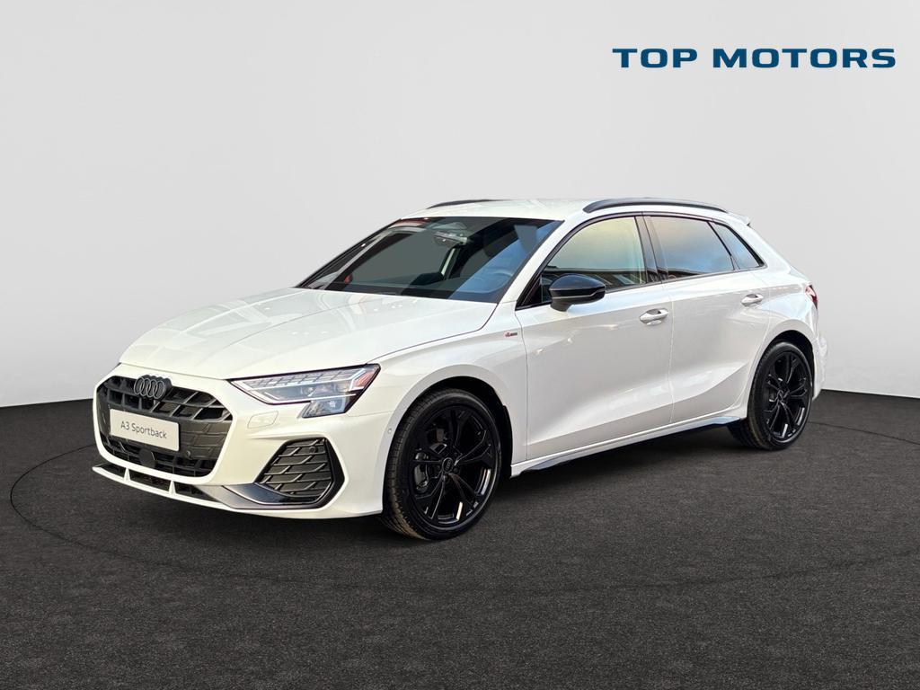 Audi A3 Sportback Sline*1.5TFSI 116pk*Stronic*Platinum*Shado, Auto's, Automaat, Navigatiesysteem, Wit, A3