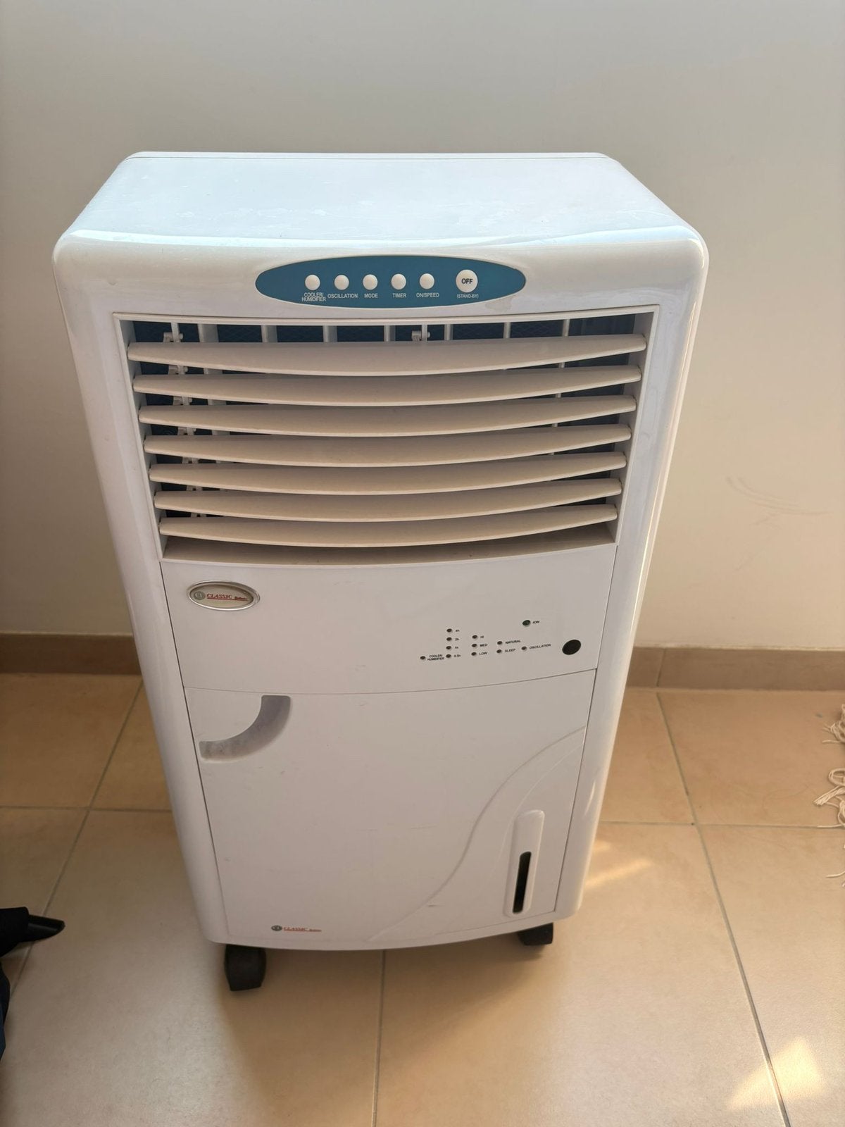 Luchtkoeler / Air Cooler met bevochtiger – €50, Elektronische apparatuur, Airco's, Ophalen, Gebruikt, Timer