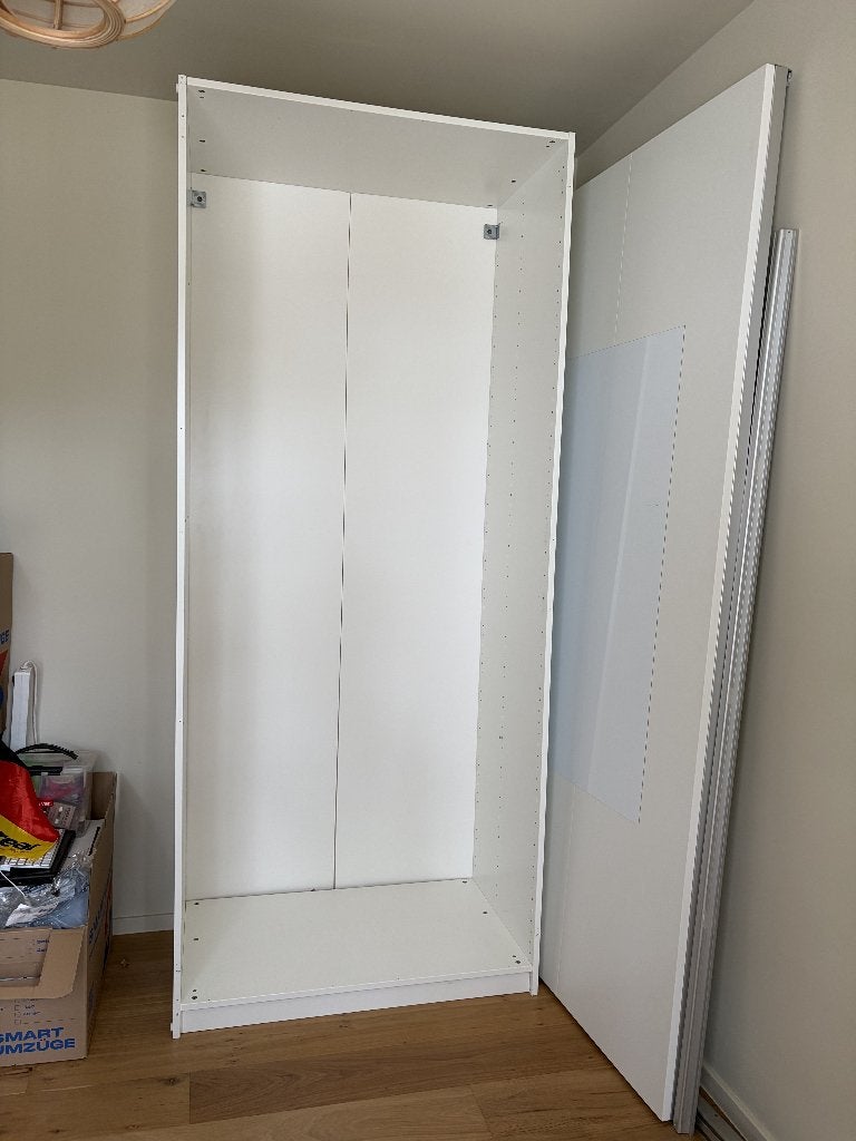 IKEA PAX wit met 8 planken (MOET WEG), Huis en Inrichting, Ophalen, Met plank(en), Gebruikt, 100 tot 150 cm