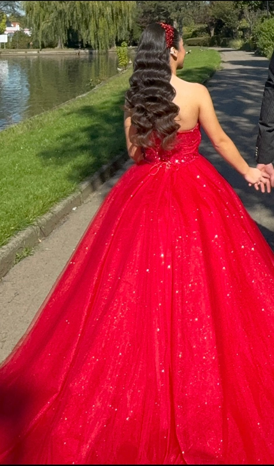 Robe princesse rouge, Vêtements | Femmes, Vêtements de mariage & Accessoires de mariage, Enlèvement ou Envoi, Comme neuf, Rouge
