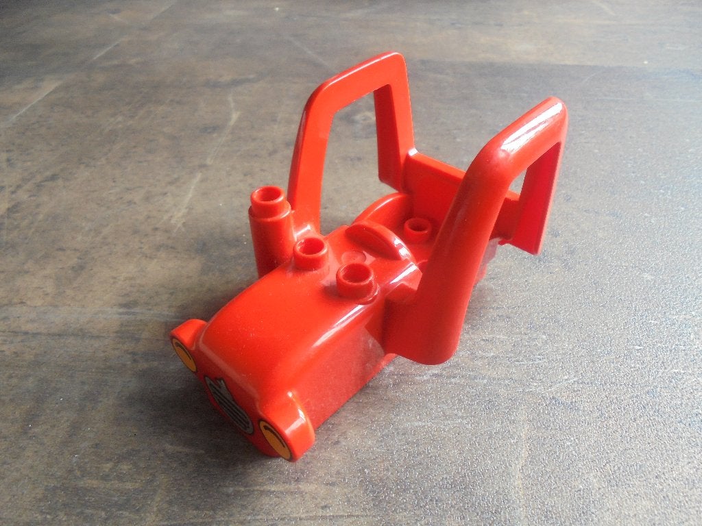 Lego Duplo Farm Tractor Body with Exhaust Pipe (zie foto's), Enlèvement ou Envoi, Utilisé, Briques en vrac, Duplo