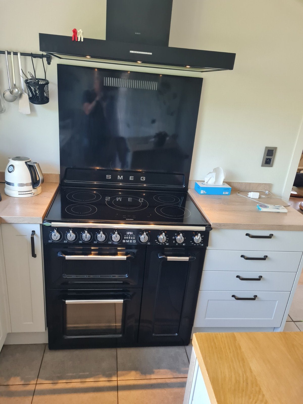 smeg inductievuur TR93IBL, Elektronische apparatuur, Fornuizen, Ophalen